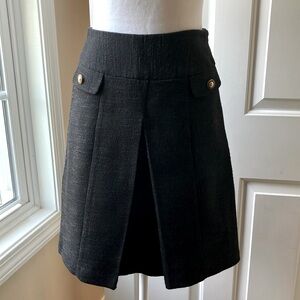 Miel A-line Pleated Mini Skirt Black Size 1 /US 0